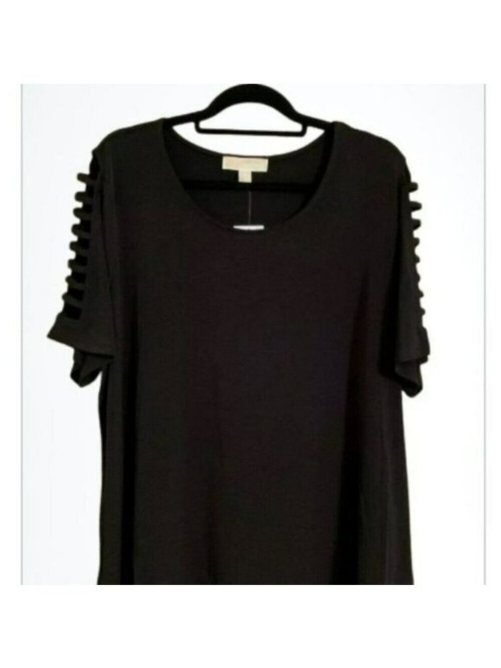 Michael Kors BASICS BLACK Cut Sleeve  SZ 1X, NWT